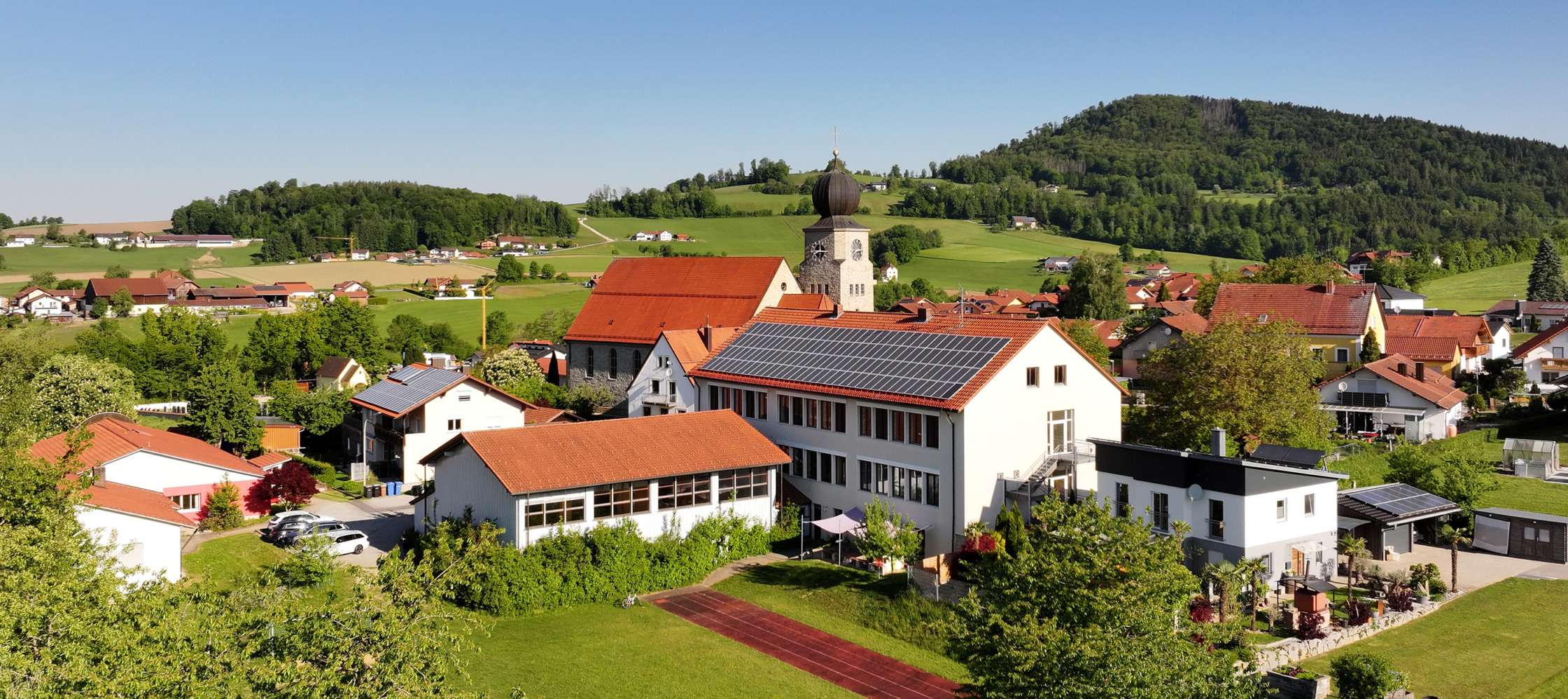 Grundschule Germannsdorf, Luftaufnahme