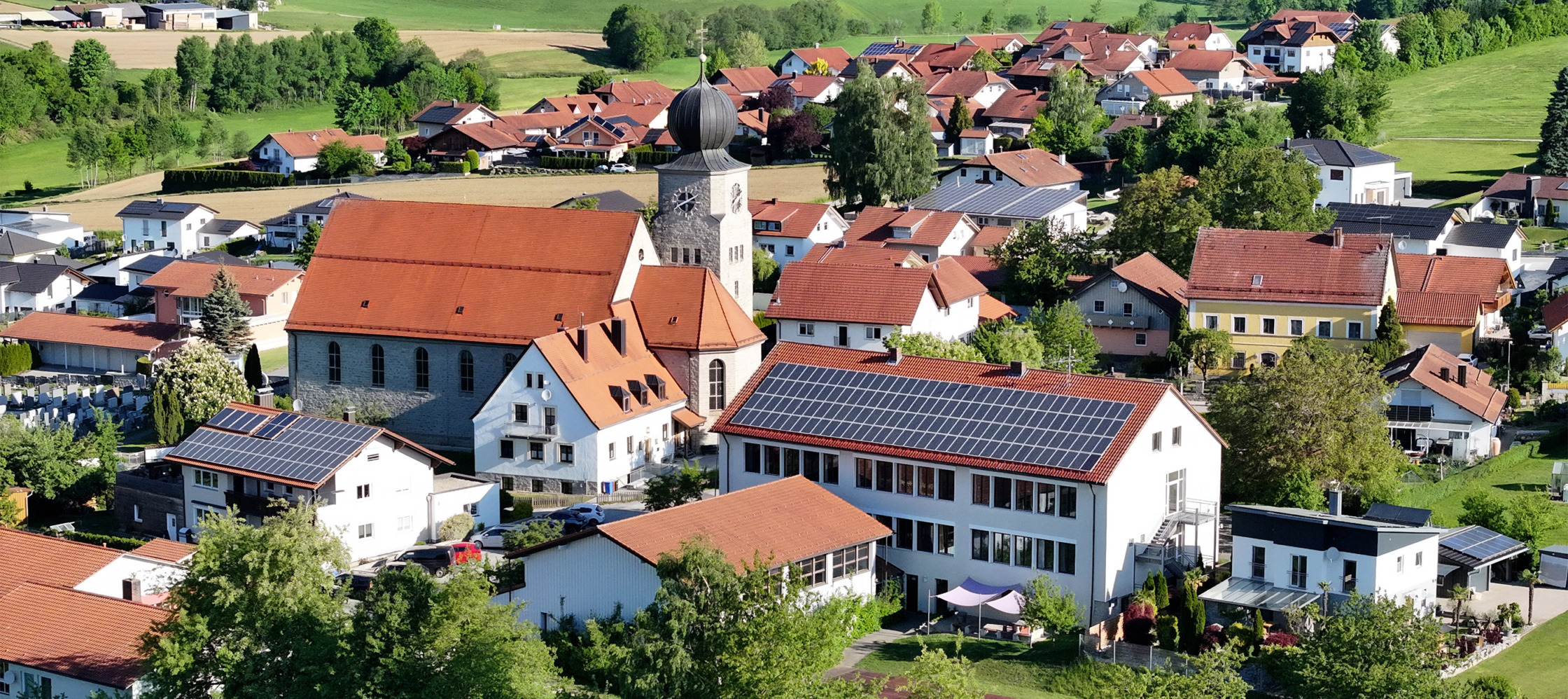 Grundschule Germannsdorf, Luftaufnahme